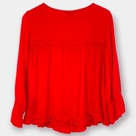 NEW Zac & Rachel Red Tunic Tassel Size Small - Picture 2 of 6
